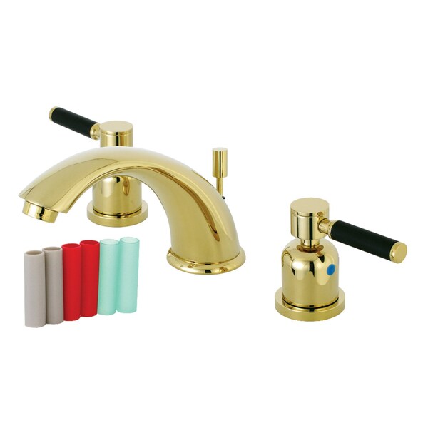KB8962DKL 8" Widespread Bathroom Faucet, Polished Brass